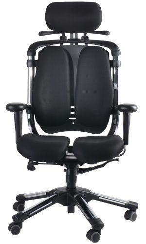 Hara Tech Бинар анатомическое офисное кресло (кожа, двойное сиденье)