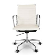 Eames style Aluminium Group EA117 Management chair офисное кресло (кремовая кожа)