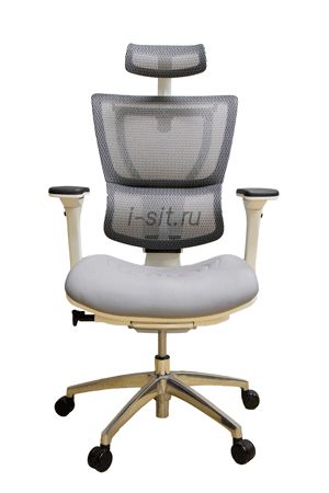 СЛ Comfort Seating Mirus Комфортное эргономичное кресло (каркас белый, спинка сетка, сидение ткань)